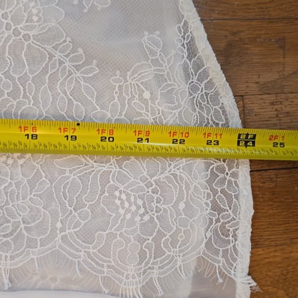 RYEGRASS BRAND WOMEN'S SHEER WHITE FRONT BUTTON BLOUSE TOP SIZE SMALL - Picture 12 of 16